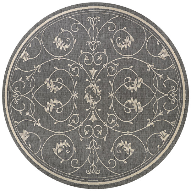 Couristan Recife R583 3312 Veranda Champagne Grey Rug