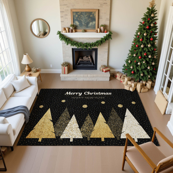 Dalyn Merry & Bright MY11 Black Rug