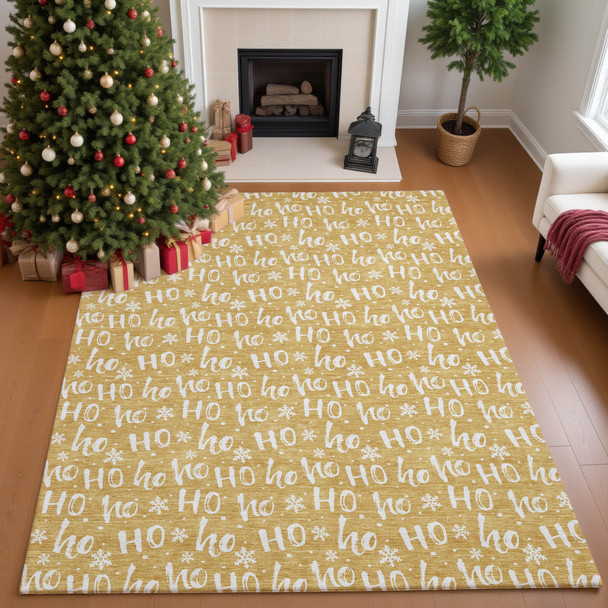 Dalyn Merry & Bright MY22 Gold Rug