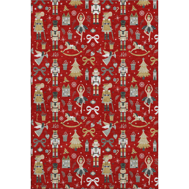 Dalyn Merry & Bright MY29 Red Rug