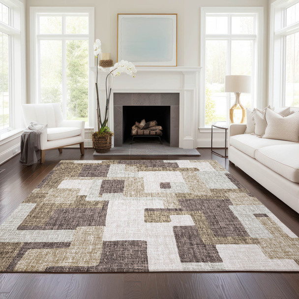 Dalyn Portico PO3 Brown Rug