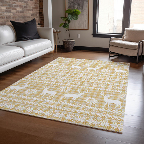 Dalyn Wonderland WN28 Gold Rug