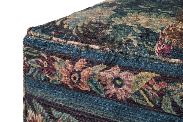 Loloi LPF0045 Blue Multi Pouf