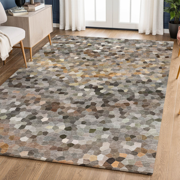 Dalyn Kaleidoscope KL1 Pewter Rug