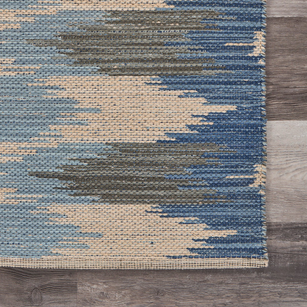 LR Home Aurora 81537 Blue Gray Rug