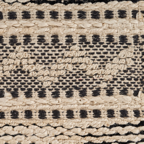 LR Home Bleached Naturals 81432 Charcoal Pink Rug