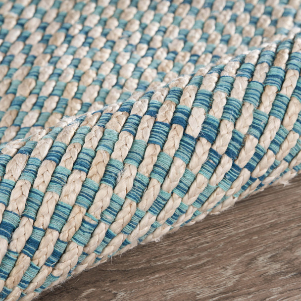 LR Home Bleached Naturals 81436 Blue Ivory Rug