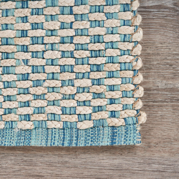 LR Home Bleached Naturals 81436 Blue Ivory Rug