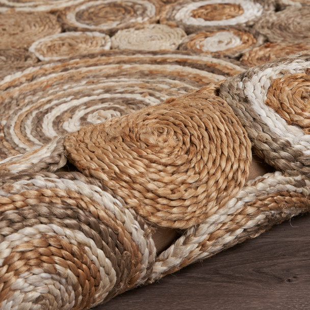 LR Home Boutique Jute 12039 Brown Multi Rug