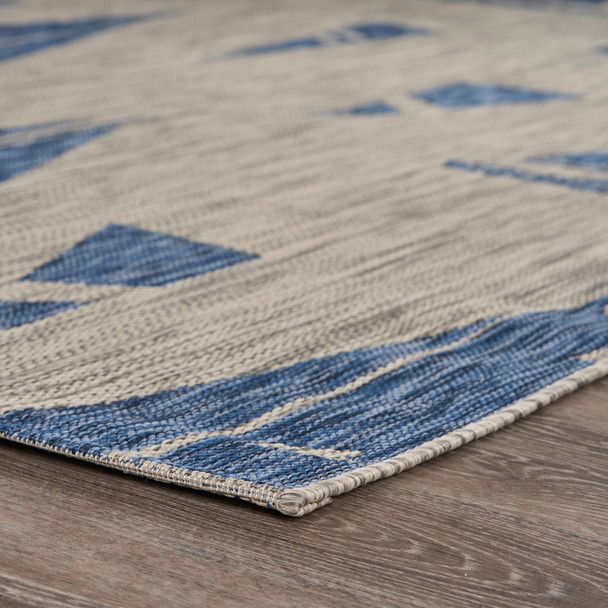 LR Home Catalina 81502 Gray Navy Rug
