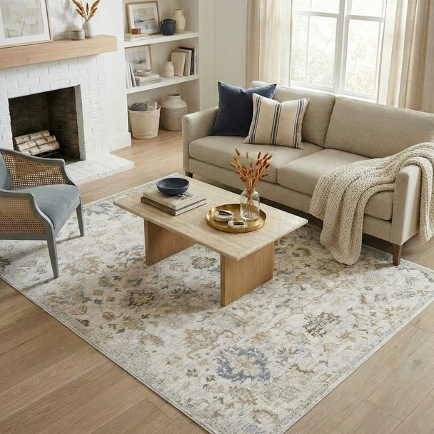 LR Home Miranda 82920 Cream Rug