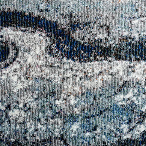 LR Home Revolution 81802 Navy Blue Gray White Rug