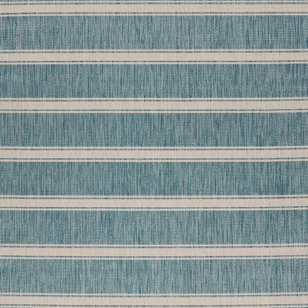 LR Home Seaside 81876 Aqua White Rug