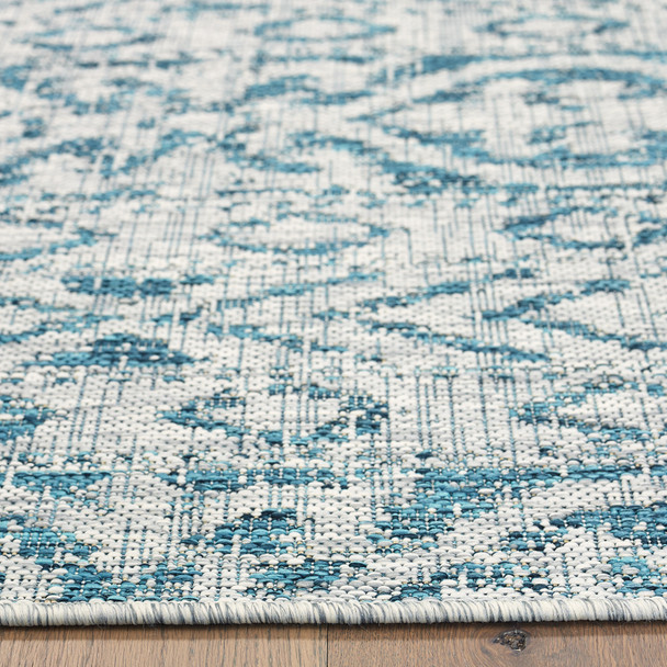 LR Home Sunshower 81242 Blue Gray Rug