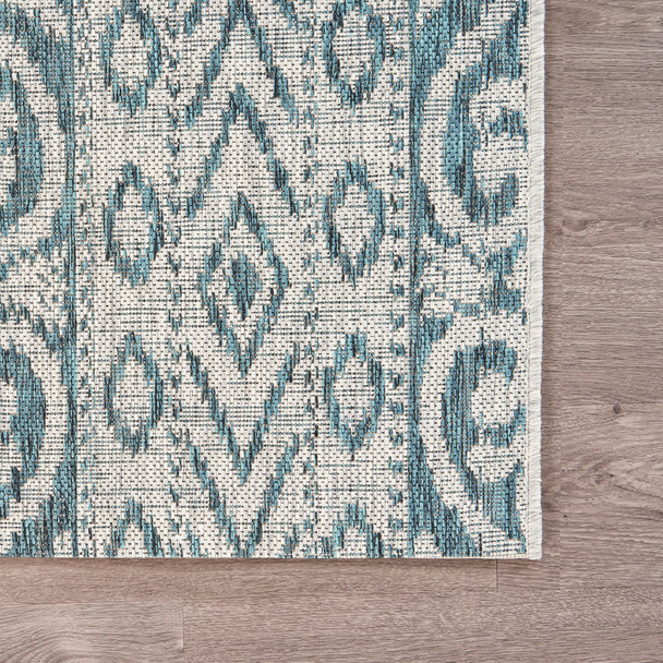 LR Home Sunshower 81242 Blue Gray Rug