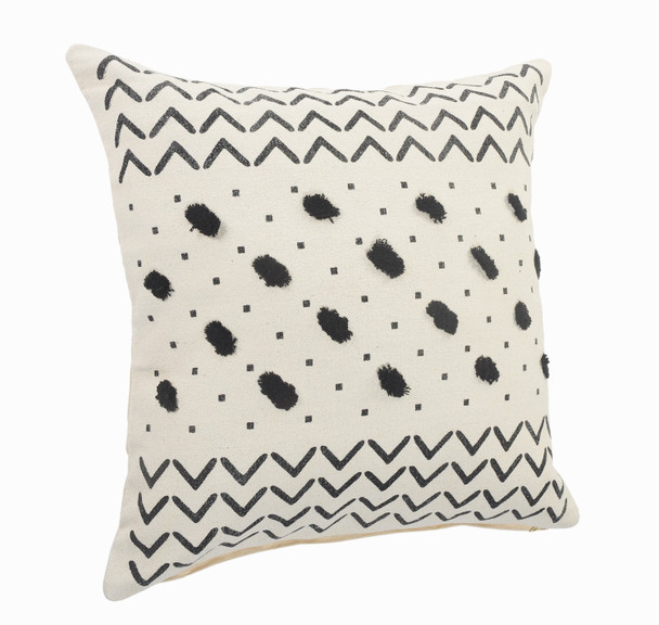 LR Home Avant-garde 07538 Natural Black Pillow