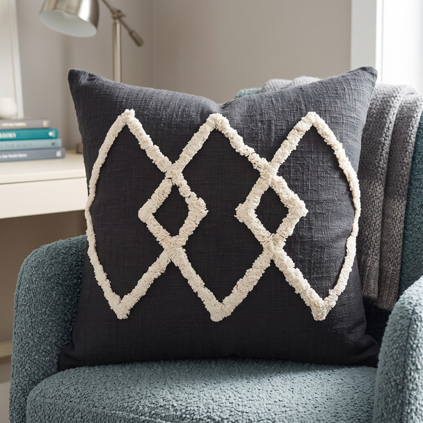 LR Home Avant-garde 07542 Black Natural Pillow