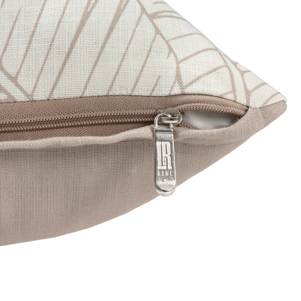 LR Home Coastal 08792 Smoke Gray White Pillow