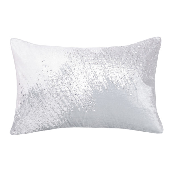 LR Home Cosmopolitan 08570 Ivory Silver Pillow
