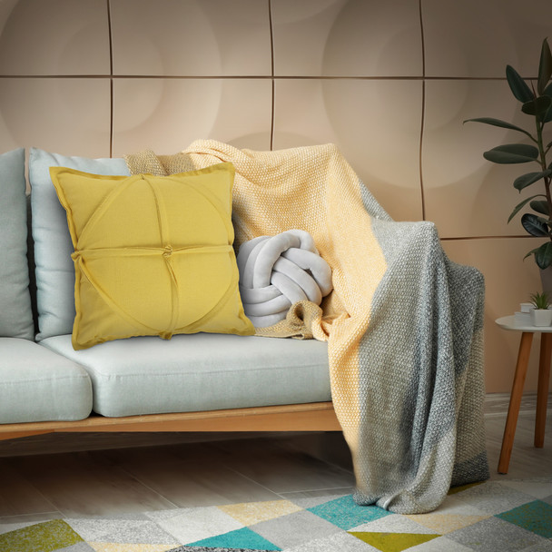 LR Home Destin 07568 Lemon Pillow