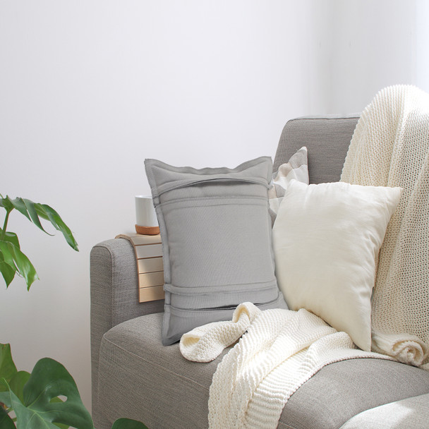 LR Home Destin 07570 Light Gray Pillow