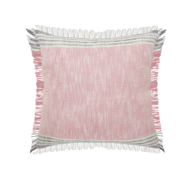 LR Home Drew 07620 Pink Gray White Pillow