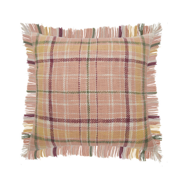 LR Home Drew 07623 Pink Berry Green Yellow Pillow