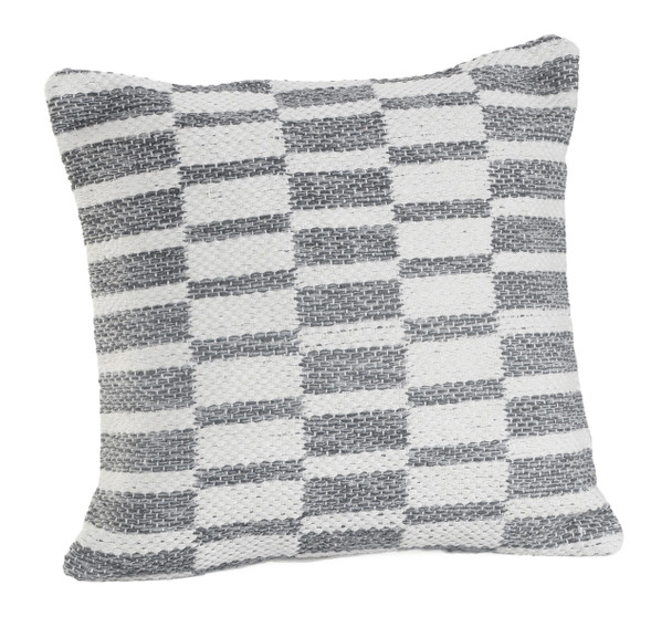 LR Home Elemental 07401 Gray White Pillow