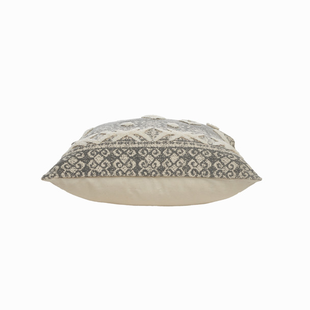 LR Home Hazelton 07571 Gray White Pillow