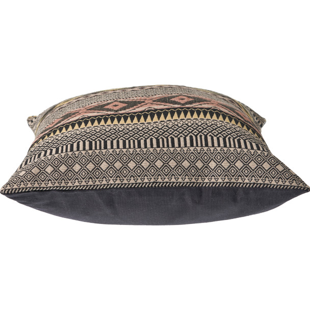 LR Home Homestead 07462 Black Yellow Blush Pillow