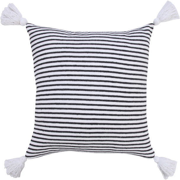 LR Home Insignia 07774 Black White Pillow