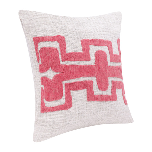 LR Home Stacy Garcia 08458 Coral Ivory Pillow