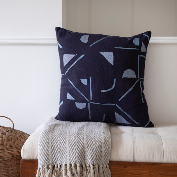 LR Home Stacy Garcia 08655 Denim Blue Pillow