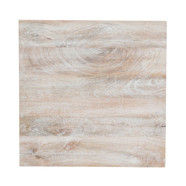 LR Home Luna 03924 Whitewashed Side Table