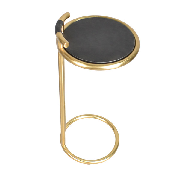 LR Home Martini 46272 Black Gold Side Table