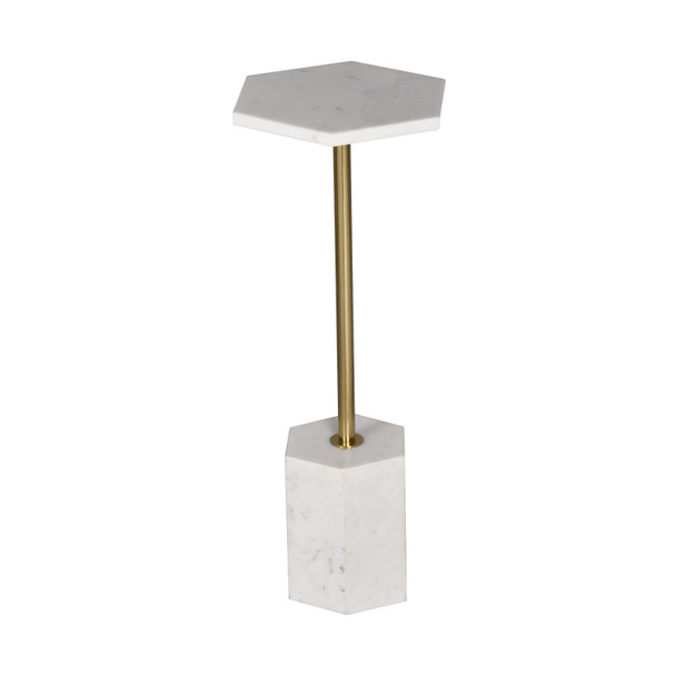 LR Home Martini 46082 Gold White Drink Table
