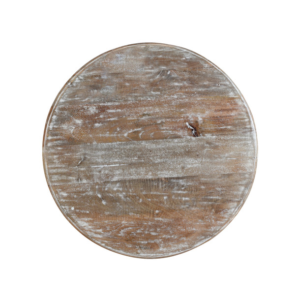 LR Home Stella 02808 Whitewashed Brown Side Table