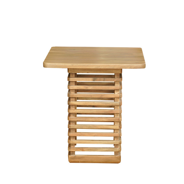 LR Home Lattice 03917 Light Brown Side Table