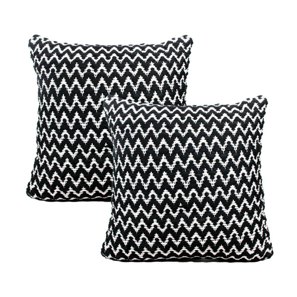 LR Home Jolie 07742 Black White Pillow
