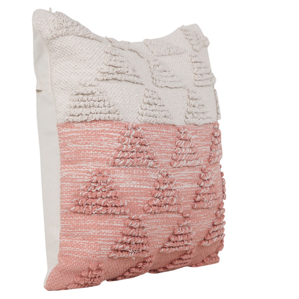 LR Home Luxe 07853 Pink Off-White Pillow