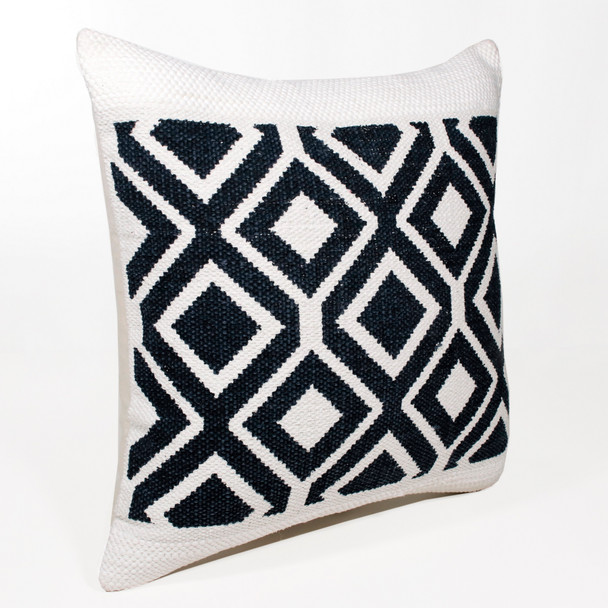 LR Home Mindy 07750 Deep Navy White Pillow