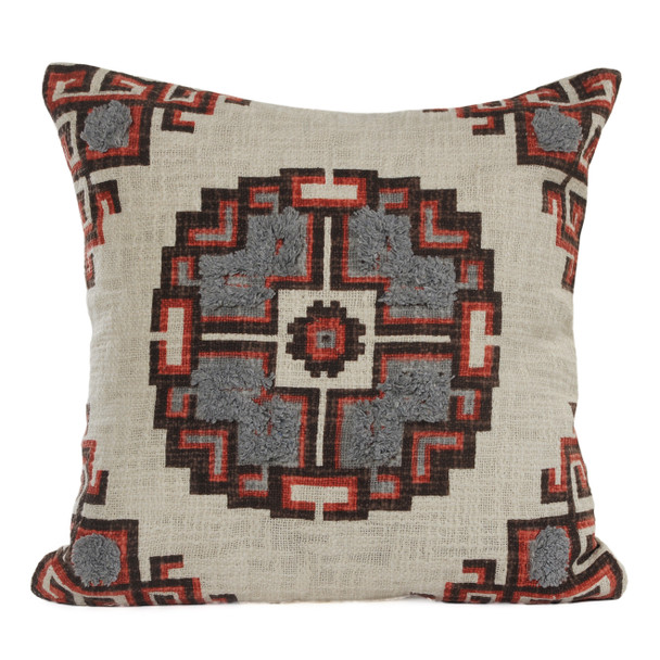 LR Home Phoenix 07360 Brown Beige Pillow