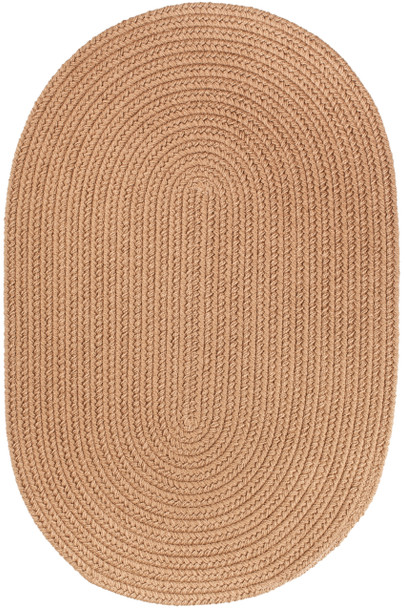 Rhody Solid Poly S006 Camel Area Rug