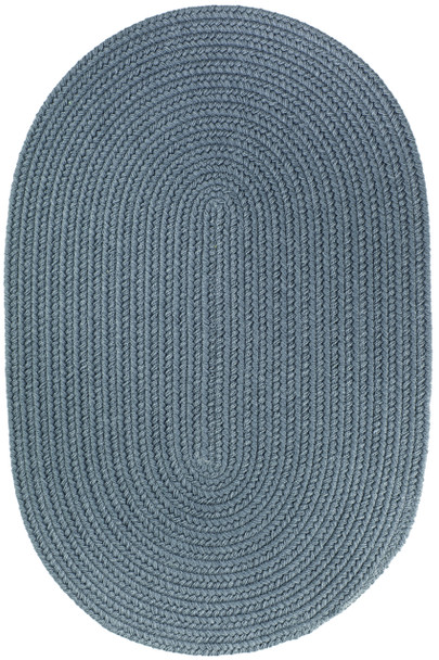 Rhody Solid Poly S009 Ocean Blue Area Rug