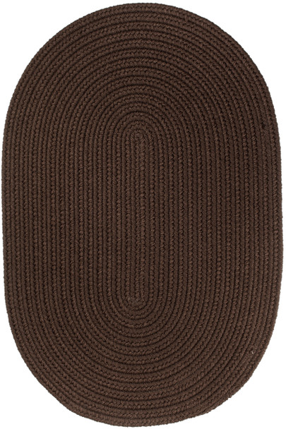 Rhody Solid Poly S011 Brown Area Rug