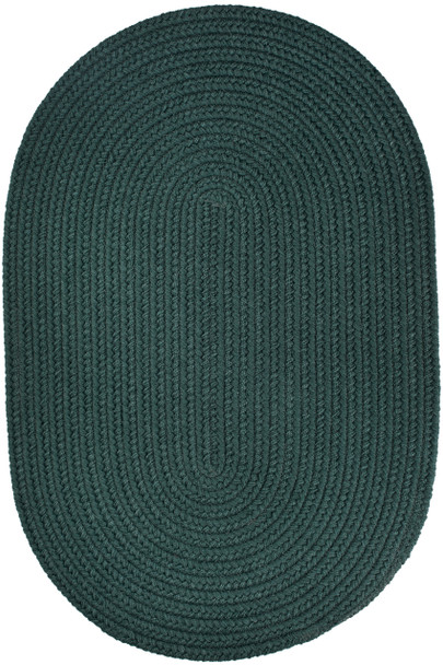 Rhody Solid Poly S018 Spruce Green Area Rug
