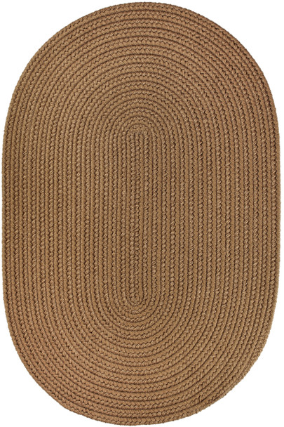 Rhody Solid Poly S025 Lt. Brown Area Rug