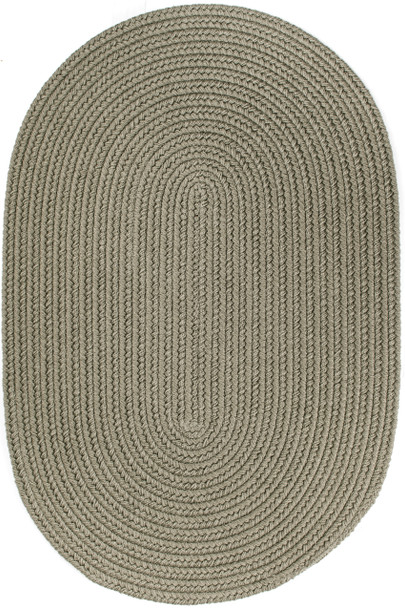Rhody Solid Poly S035 Moss Green Area Rug