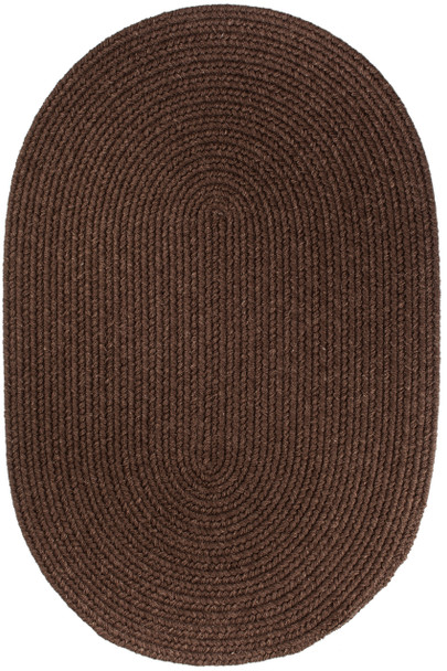 Rhody Solid Wool S116 Walnut Area Rug