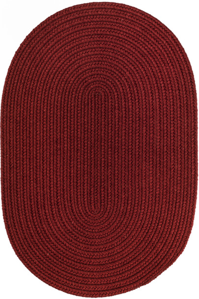 Rhody Solid Wool S121 Barn Red Area Rug
